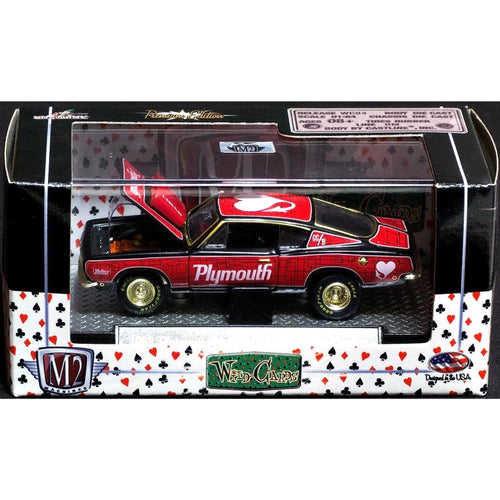 1968 Plymouth Barracuda HEMI Super Stock – Red & Black (Valentine Hearts Livery, Box Packaging)