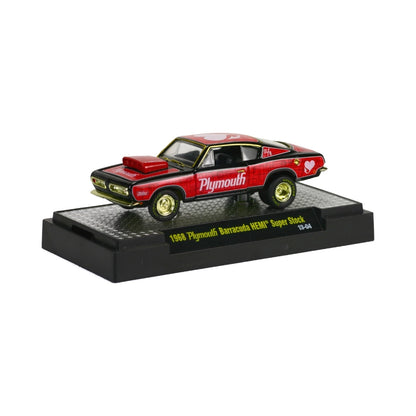 1968 Plymouth Barracuda HEMI Super Stock – Red & Black (Valentine Hearts Livery, Box Packaging)