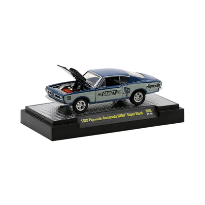 1968 Plymouth Barracuda HEMI Super Stock – Silver & Blue (Mr. Gasket Livery)