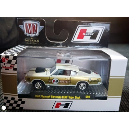 1968 Plymouth Barracuda HEMI Super Stock – White & Gold (Hurst Performance Livery)