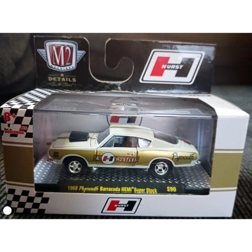 1968 Plymouth Barracuda HEMI Super Stock – White & Gold (Hurst Performance Livery)