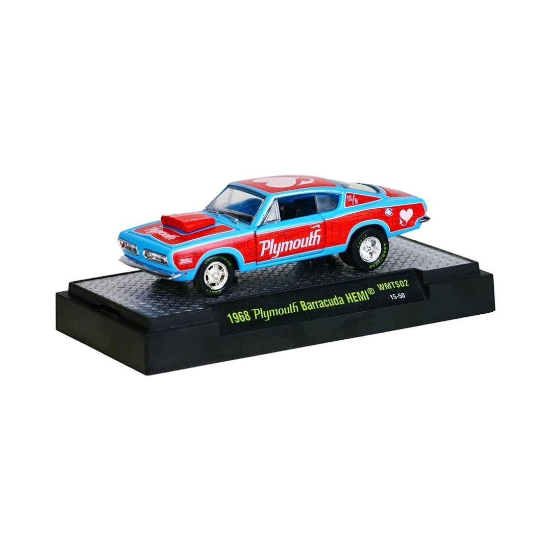 1968 Plymouth Barracuda HEMI – Blue & Red (Mopar Garage Livery)