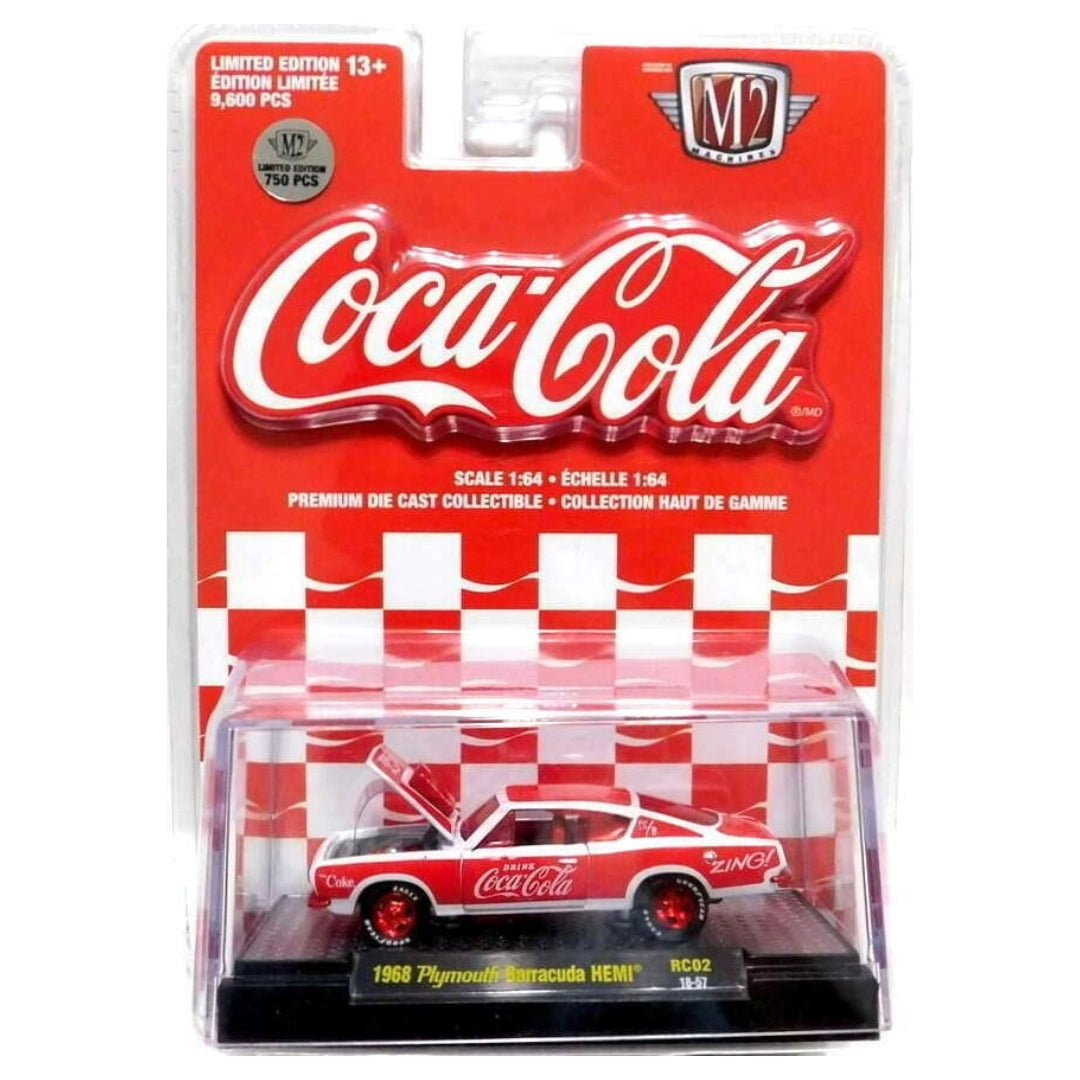 1968 Plymouth Barracuda HEMI – White & Red (Coca-Cola Livery, Chase)