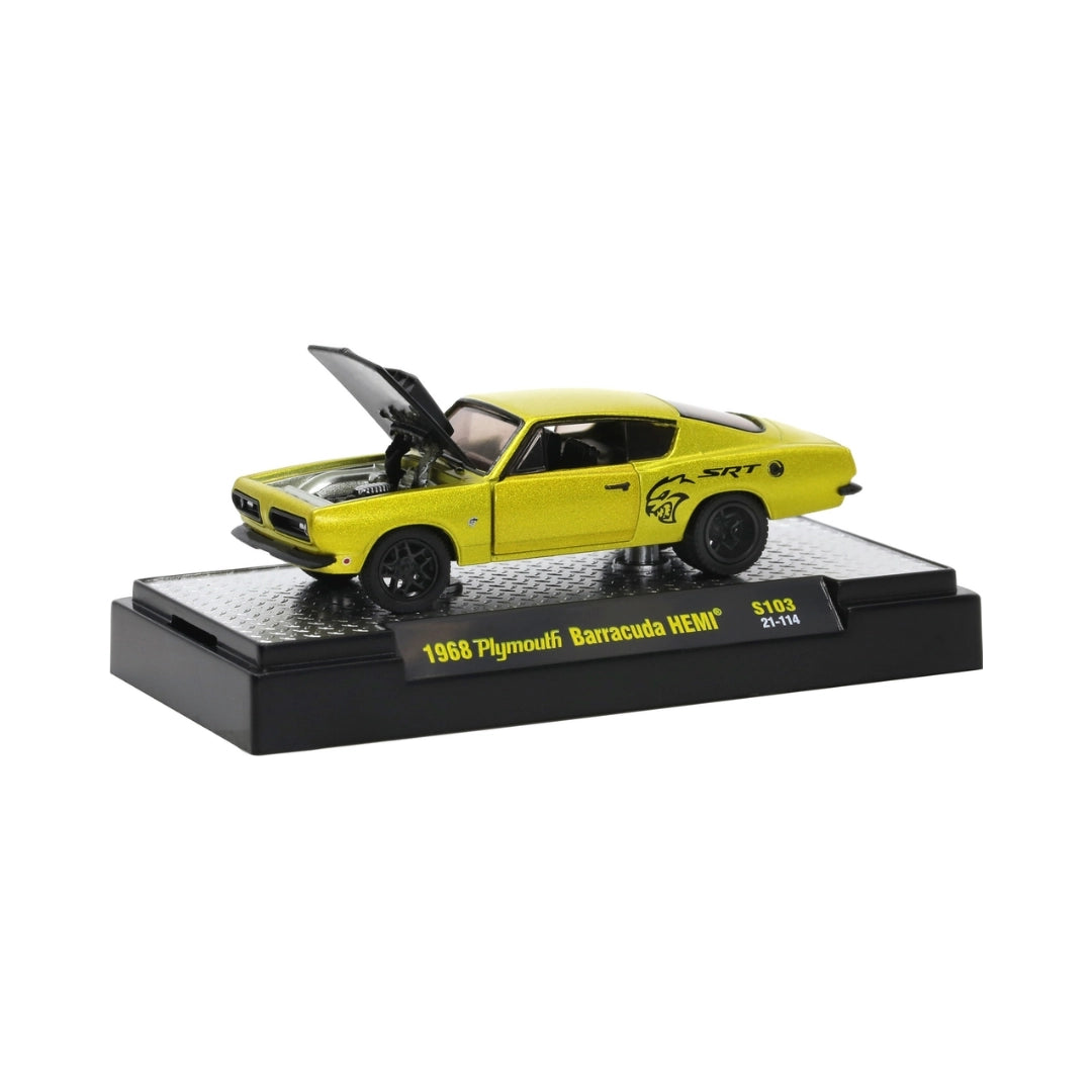 1968 Plymouth Barracuda HEMI – Yellow (SRT Style)