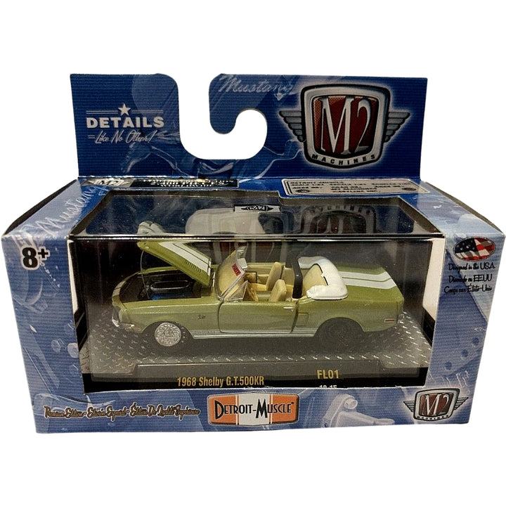 1968 Shelby G.T.500KR - Light Green Convertible (Detroit-Muscle Release FL01, Hood Open, Premium Range)