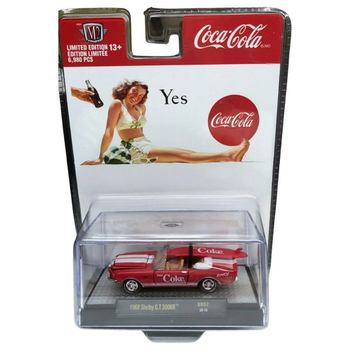 1968 Shelby G.T.500KR - Red & White Convertible (Coca-Cola Series Release BB02, Hood & Trunk Open)