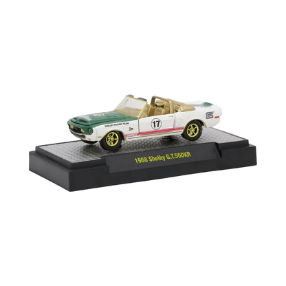 1968 Shelby G.T.500KR - White & Green Convertible Chase (#17, Detroit-Muscle Release S30, Gold Rims)
