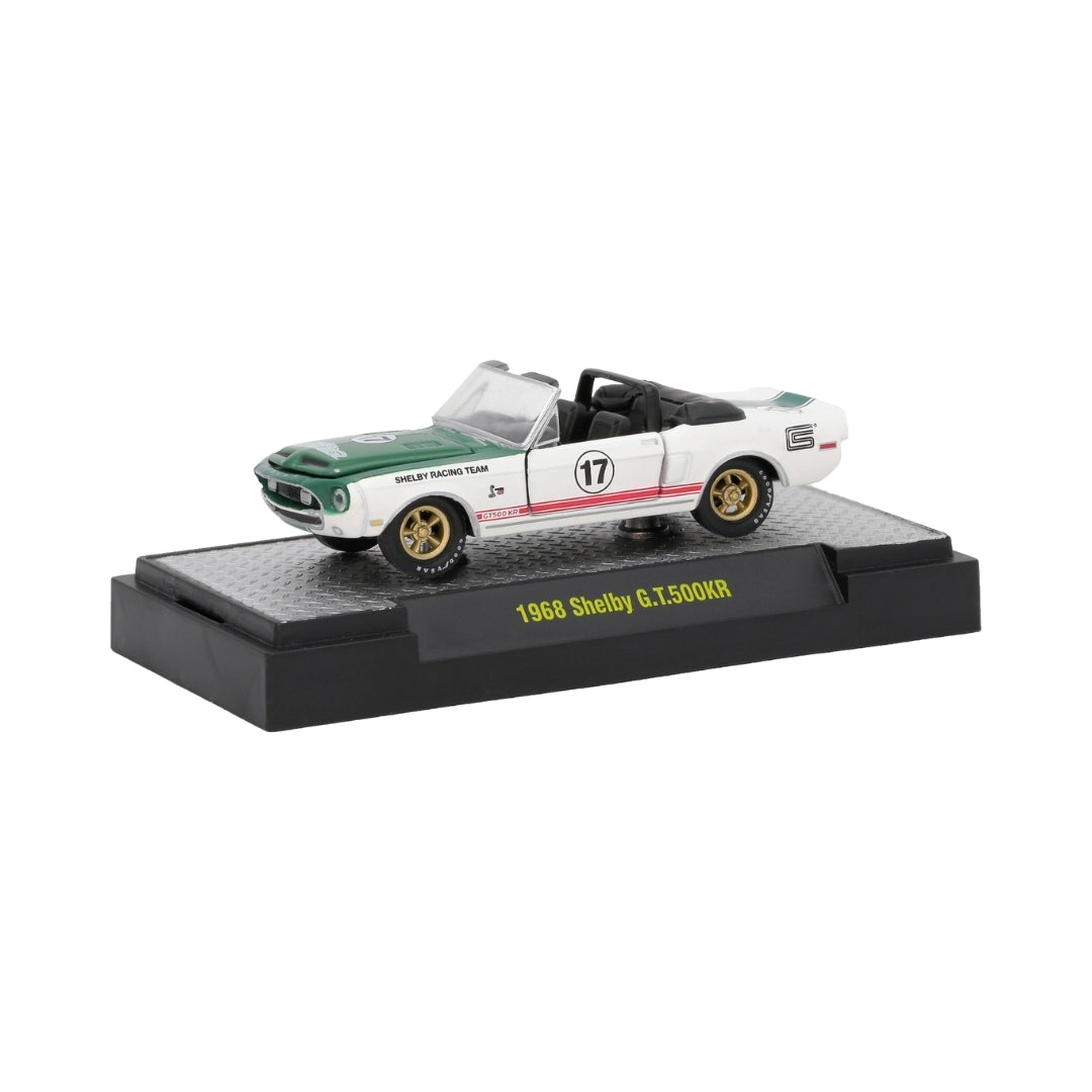 1968 Shelby G.T.500KR - White & Green Convertible (#17, Detroit-Muscle Release S30, Gold Rims)