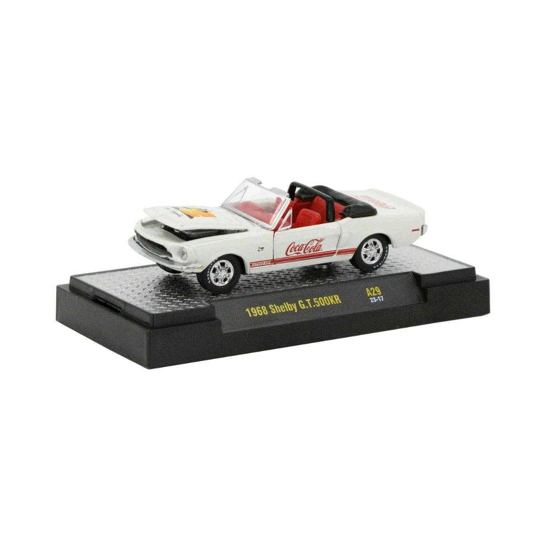 1968 Shelby G.T.500KR - White & Red Convertible (Coca-Cola Series Release A29, Red Interior)