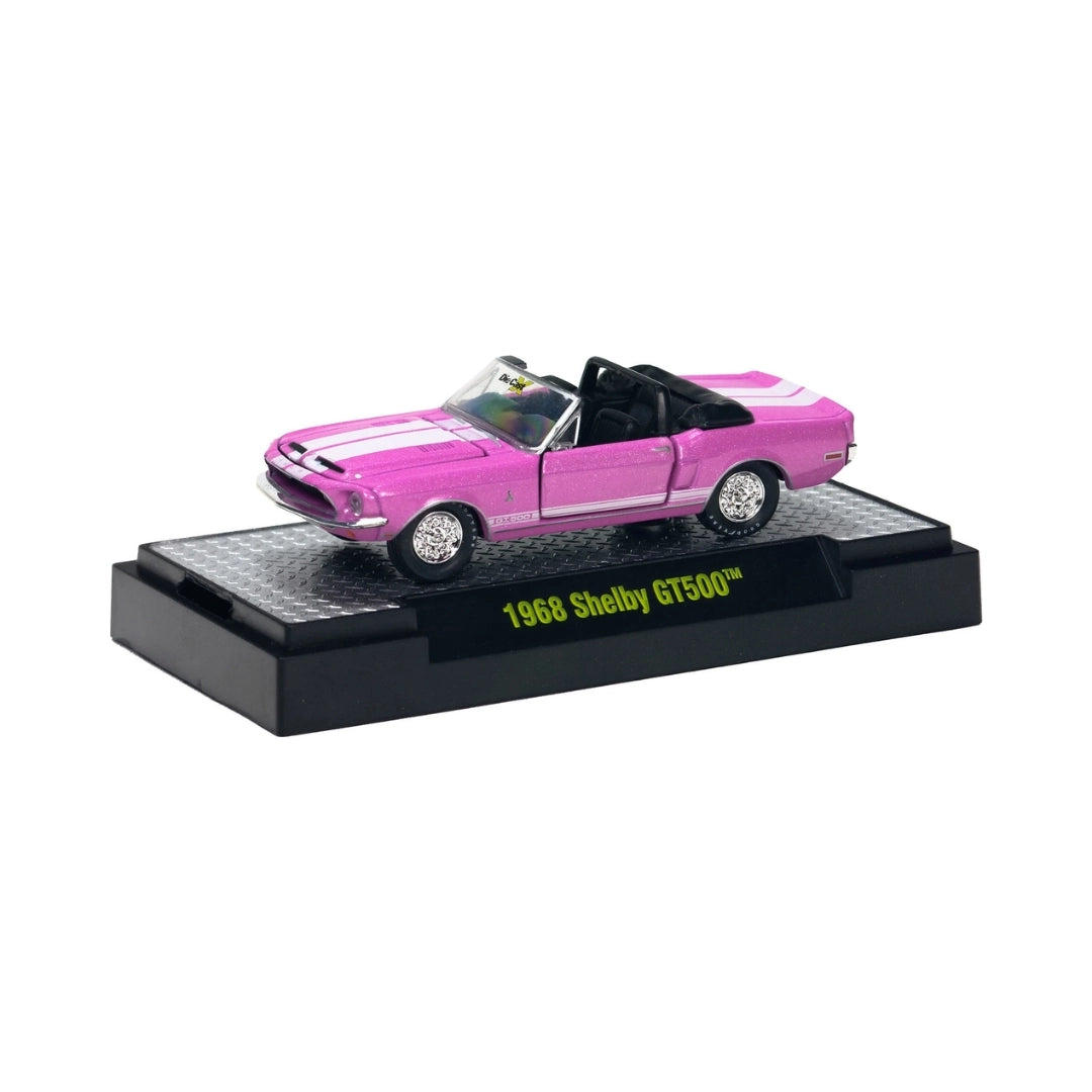 1968 Shelby GT500 - Pink Convertible (Detroit-Muscle Single Car Release, Die Cast X Collectors Expo Exclusive, Premium Range)