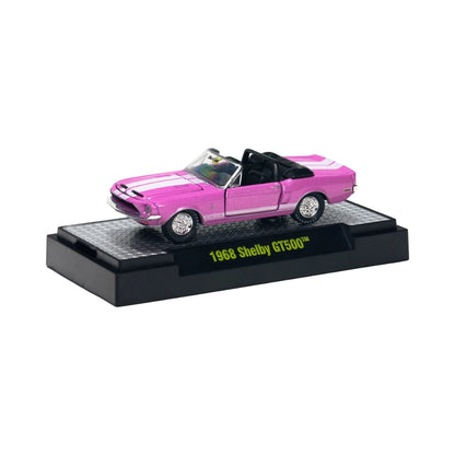 1968 Shelby GT500 - Pink Convertible (Detroit-Muscle Single Car Release, Die Cast X Collectors Expo Exclusive, Premium Range)
