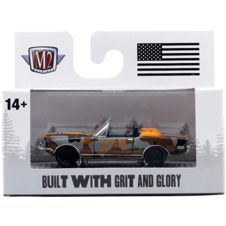 1968 Shelby GT500 KR - Black & Orange (Justice League, Silver Chrome Front Bumper, Black Rims & Interior)