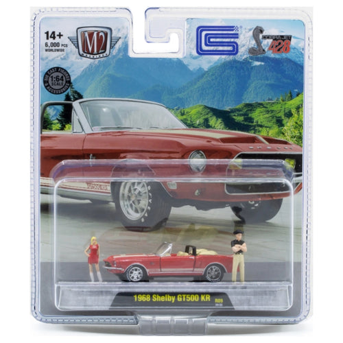1968 Shelby GT500 KR - Red Convertible (Auto-Figs Release 09, Walmart Exclusive, Figure Included)