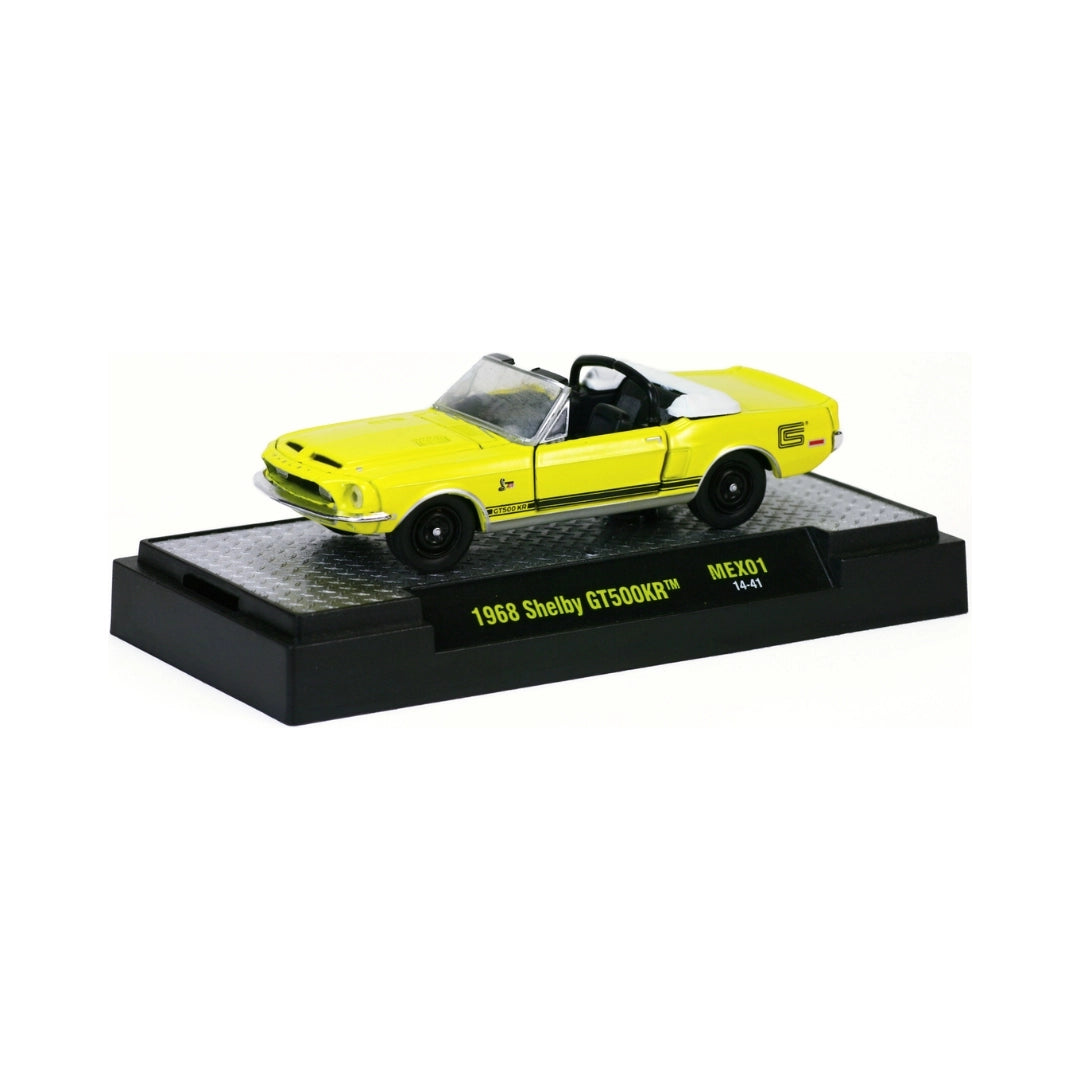 1968 Shelby GT500KR - Yellow Convertible (Release MEX01, Walmart Exclusive, Premium Range)
