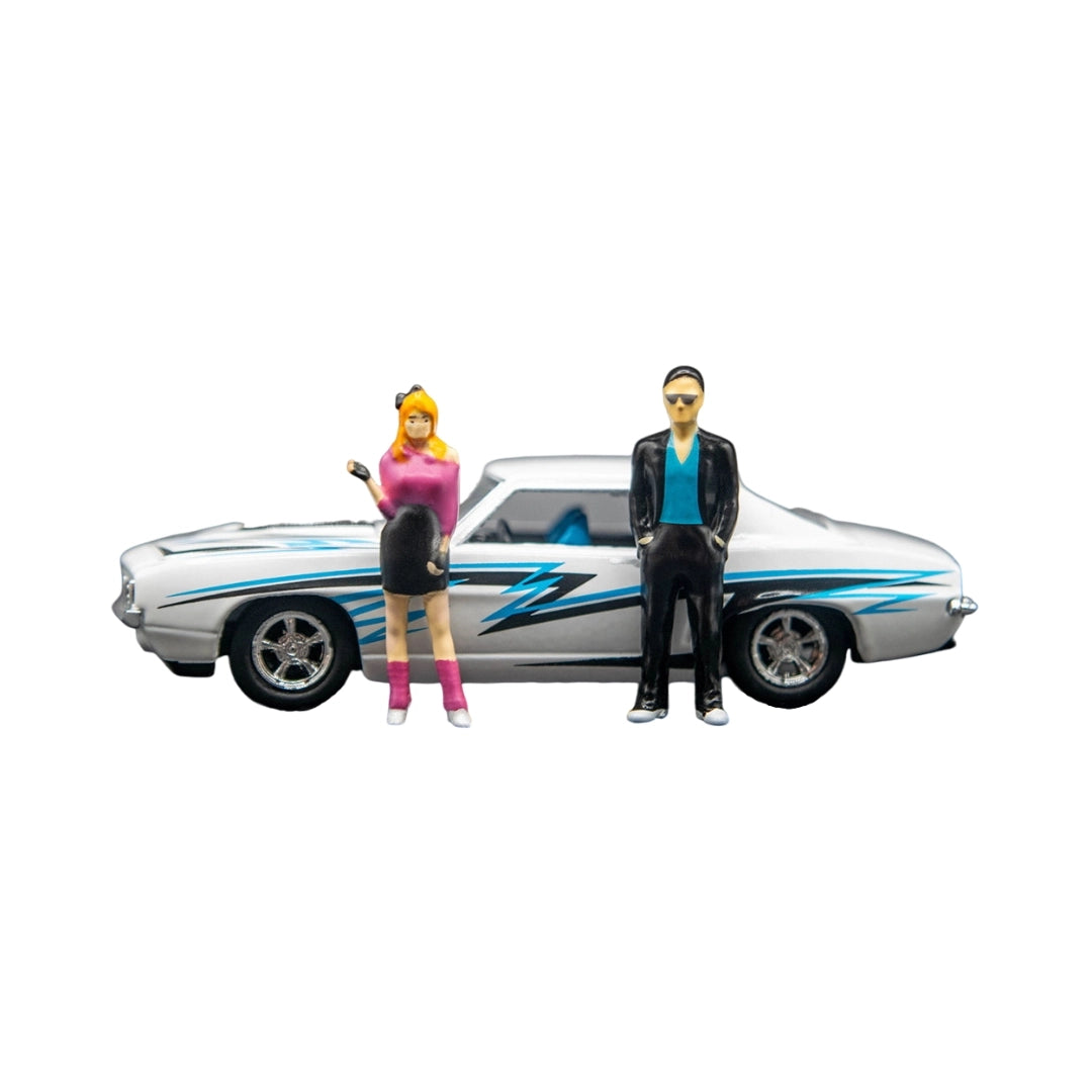1969 Chevrolet Camaro - White & Blue (Auto-Figs Edition)