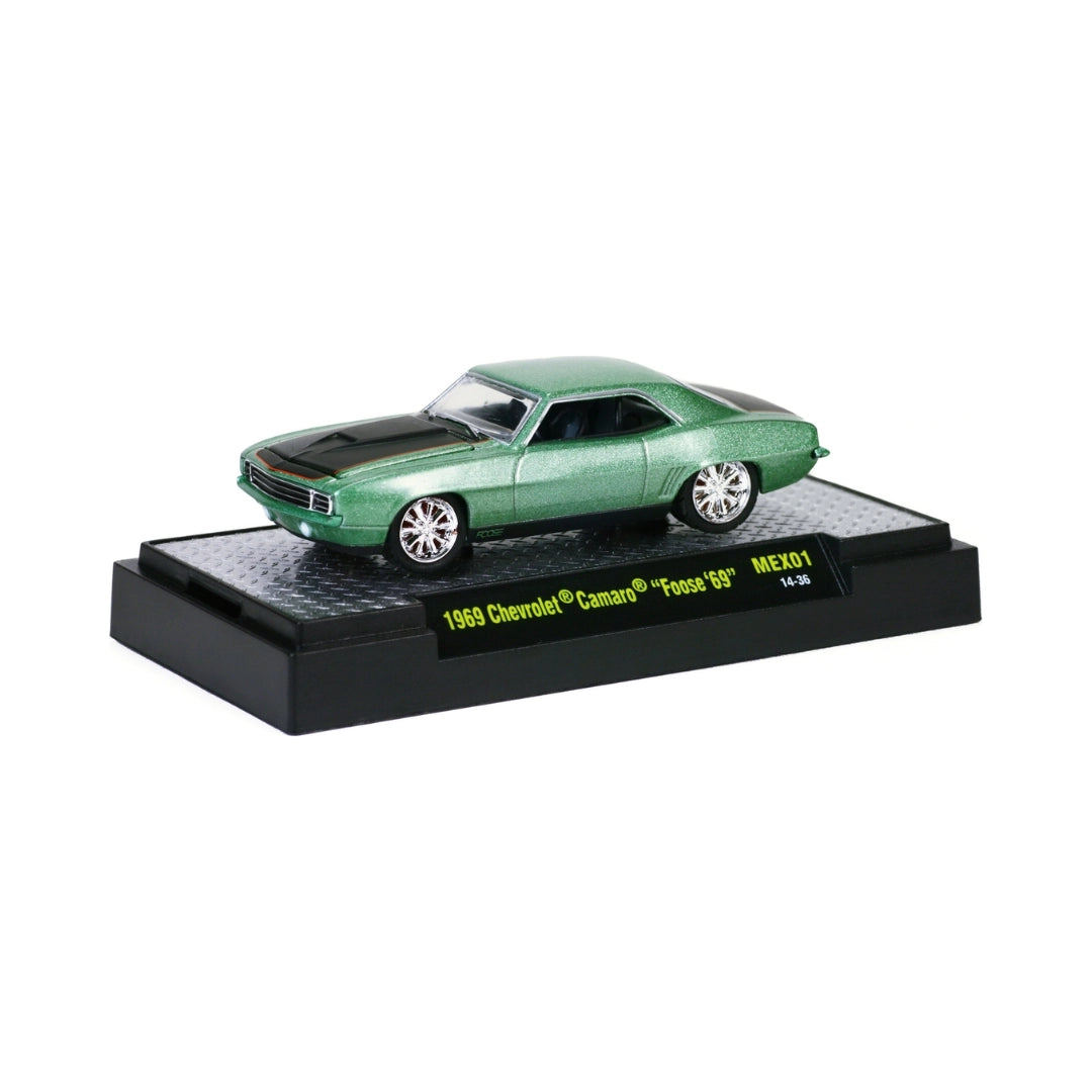 1969 Chevrolet Camaro "Foose '69" - Green & Silver (Clamshell Blister)