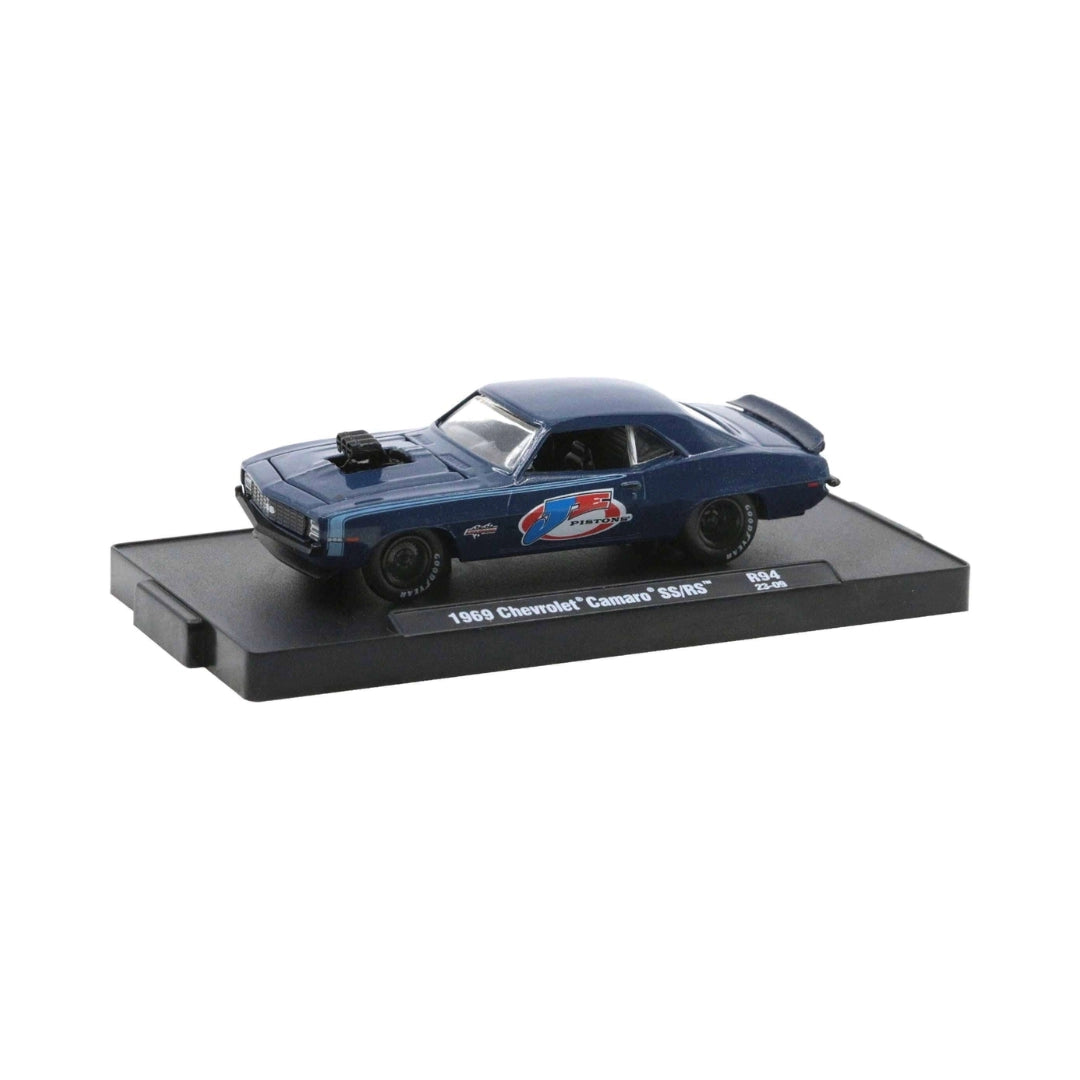 1969 Chevrolet Camaro SS/RS - Dark Blue (Black Rims, Details & Interior)