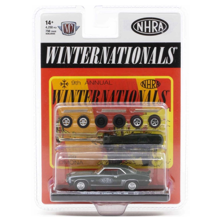 1969 Chevrolet Camaro SS/RS 396 - Dark Green (Silver Chrome Closed Rims, Black Interior)