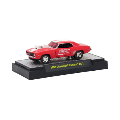 1969 Chevrolet Camaro ZL-1 - Red (Silver Chrome Rims, Black Interior, Coca-Cola)