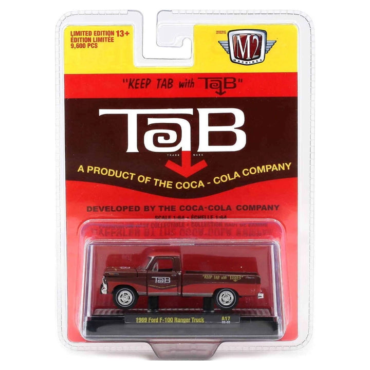 1969 Ford F-100 Ranger Truck - Brown ToB (Silver Chrome Rims & Details, Black Interior)