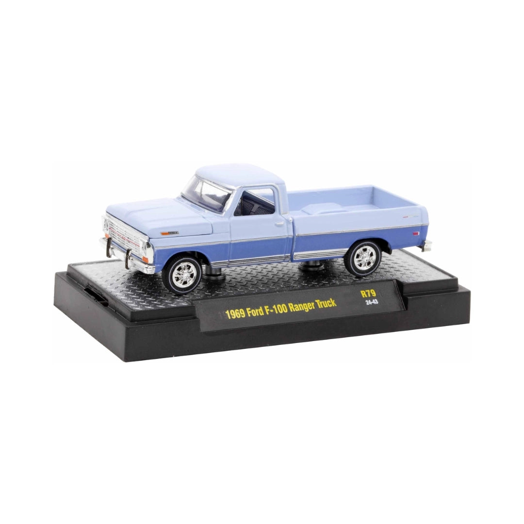 1969 Ford F-100 Ranger Truck - Light Blue & White