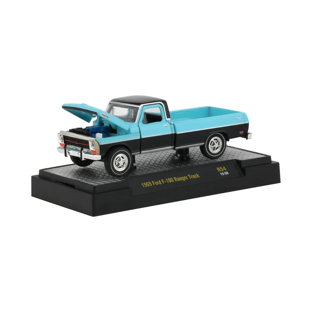 1969 Ford F-100 Ranger Truck - Turquoise & Black