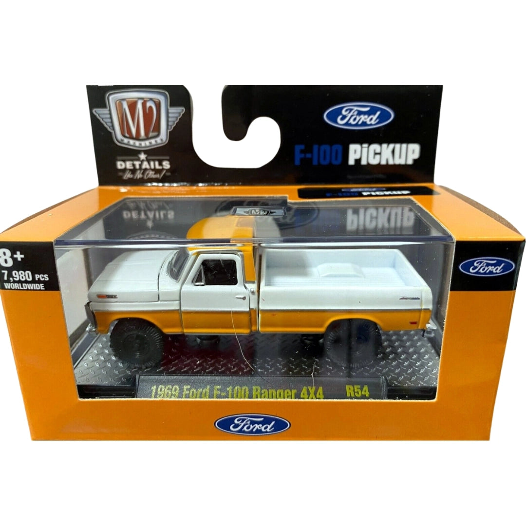 1969 Ford F100 Ranger 4X4 - White & Orange