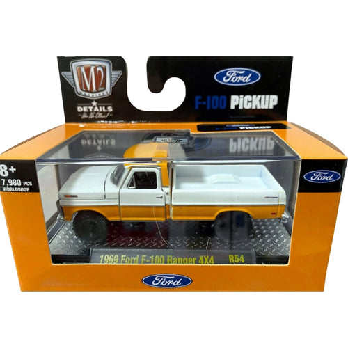 1969 Ford F100 Ranger 4X4 - White & Orange