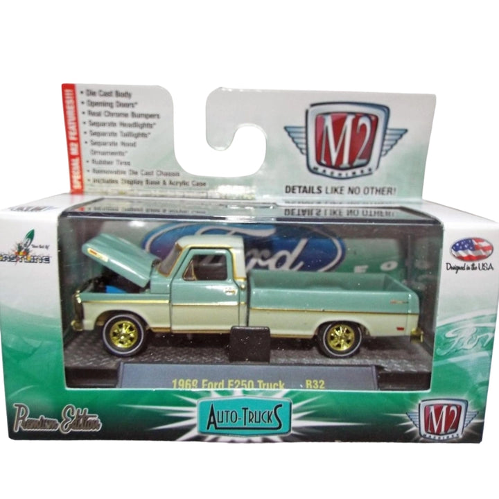 1969 Ford F250 Truck - Teal & White (Box)