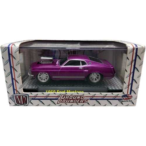 1969 Ford Mustang - Pink, Silver Chrome Details, Silver Motor Block (Box Packaging)