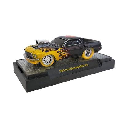 1969 Ford Mustang BOSS 429 - Black with Flames (Ground Pounders Single Car Release Super Chase)