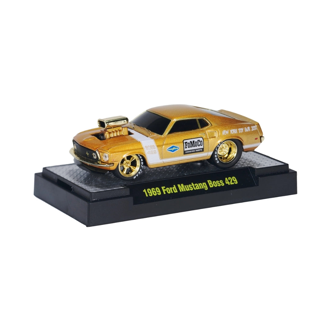 1969 Ford Mustang BOSS 429 - Gold Toy Fair Promo Livery (Ground Pounders Release S01 Chase)