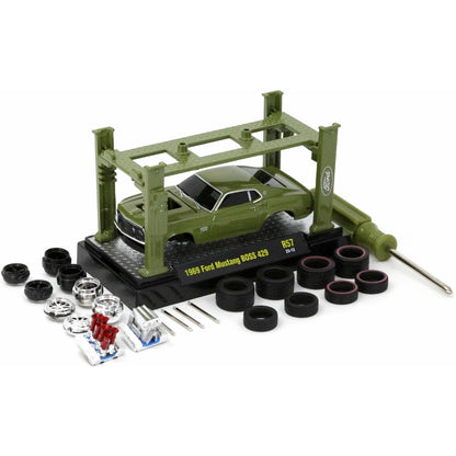 1969 Ford Mustang BOSS 429 - Olive Green (Ground Pounders Model-Kit Release 57)