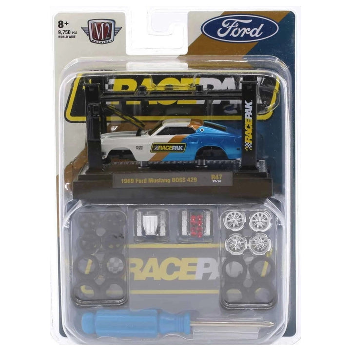1969 Ford Mustang BOSS 429 - White/Blue Race Livery (Model-Kit Release 47)