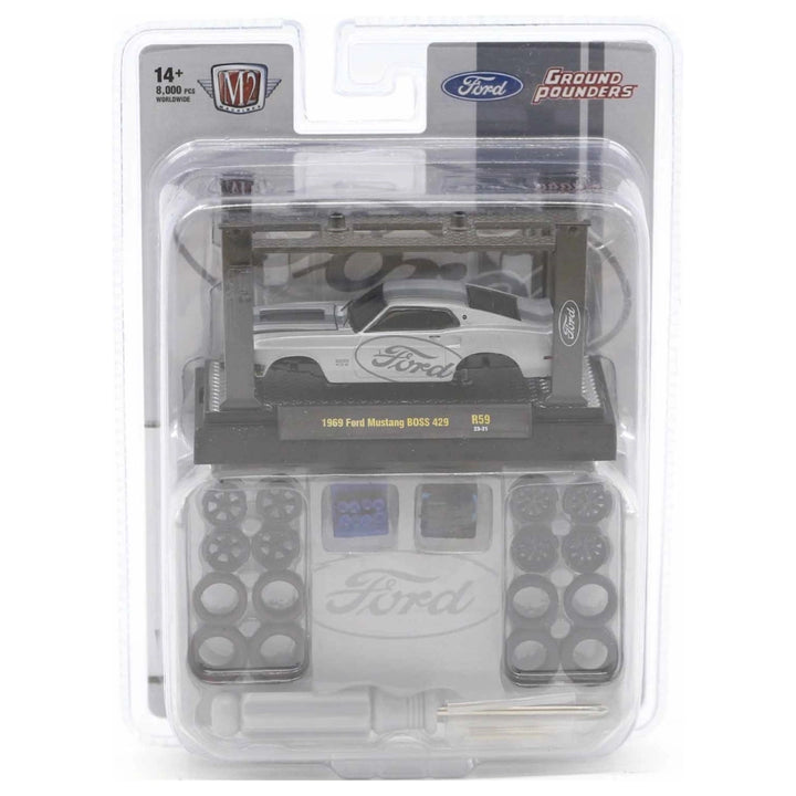 1969 Ford Mustang BOSS 429 - White Ford Livery (Ground Pounders Model-Kit Release 59)
