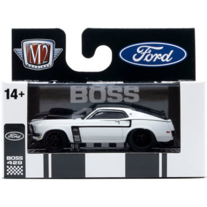 1969 Ford Mustang BOSS 429 - White with Black Stripe (Ground Pounders Release 30)