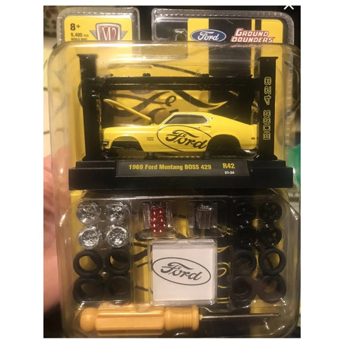 1969 Ford Mustang BOSS 429 - Yellow Ford Livery (Ground Pounders Model-Kit Release 42)