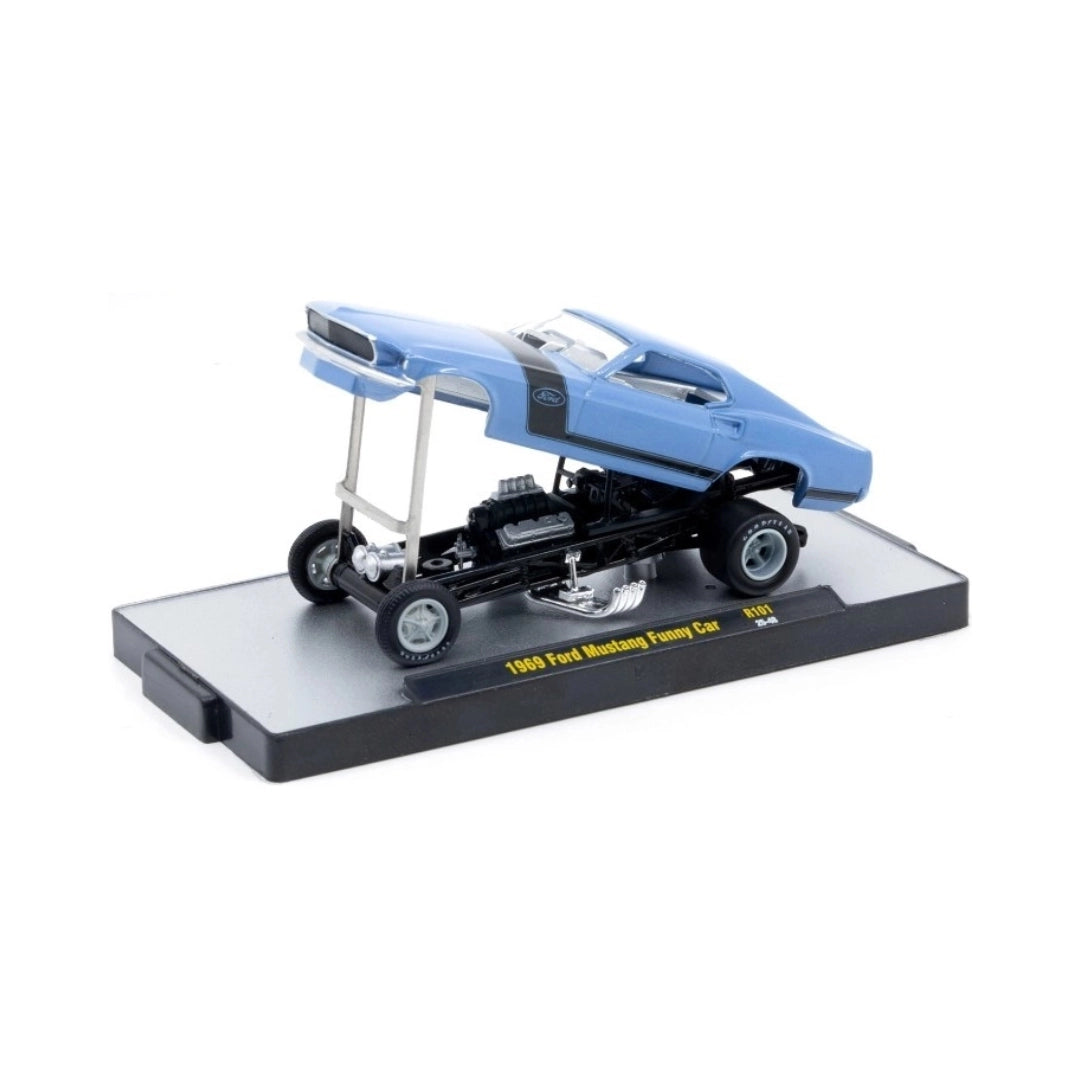 1969 Ford Mustang Funny Car - Light Blue (Release 101, Auto-Thentics)