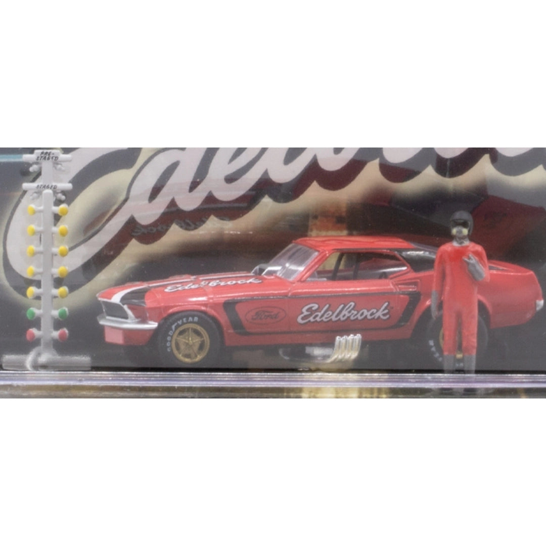 1969 Ford Mustang Funny Car - Red (Brass Rims, Auto-Figs Release 03, Walmart Exclusive)