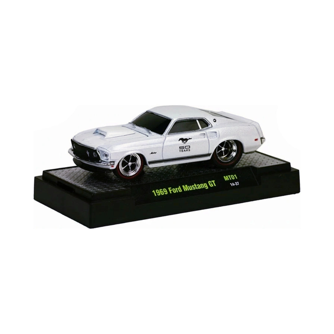 1969 Ford Mustang GT - White (Detroit-Muscle Release MT01)