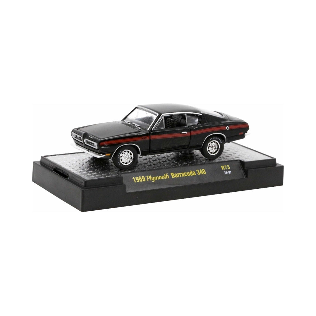 1969 Plymouth Barracuda 340 – Black with Red Stripe