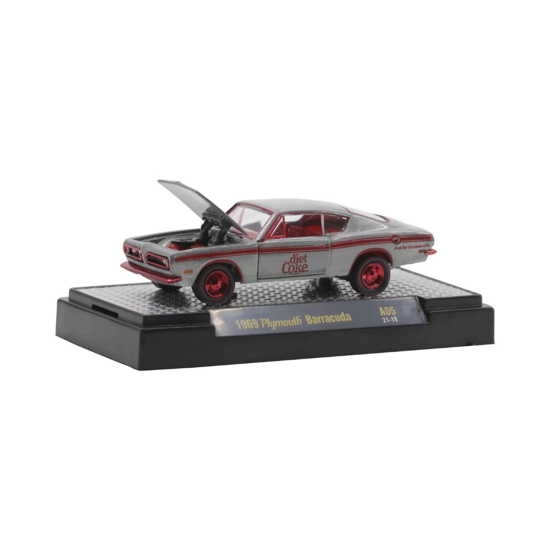1969 Plymouth Barracuda – Silver & Red (Coca-Cola / Diet Coke Livery, Super Chase)