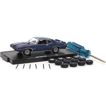 1969 Pontiac GTO - Blue (Auto-Wheels Release 06, O'Reilly Exclusive with wheel kit)