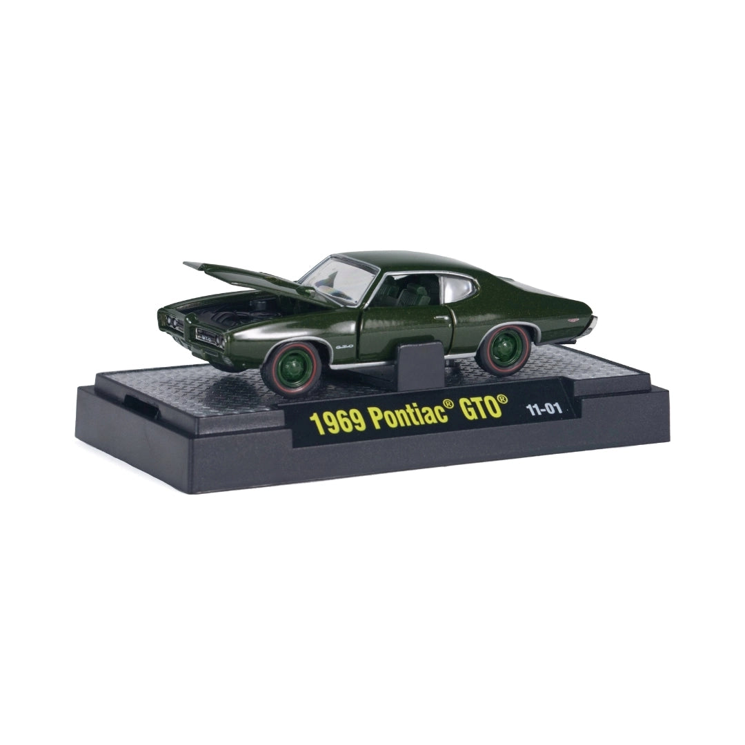 1969 Pontiac GTO - Dark Green (Clamshell Blister)