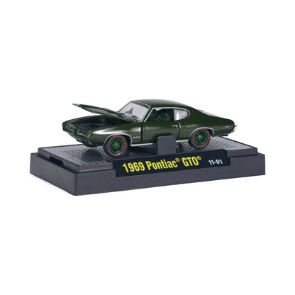 1969 Pontiac GTO - Dark Green (Clamshell Blister)