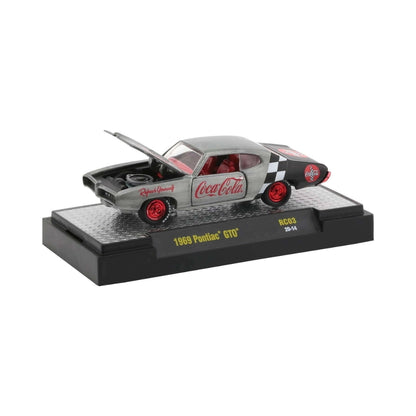 1969 Pontiac GTO - Grey/Black (Coca-Cola Series RC03 - Super Chase, Goodyear)