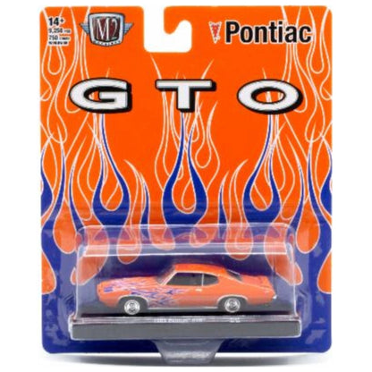 1969 Pontiac GTO - Orange (Silver Chrome Rims & Details)