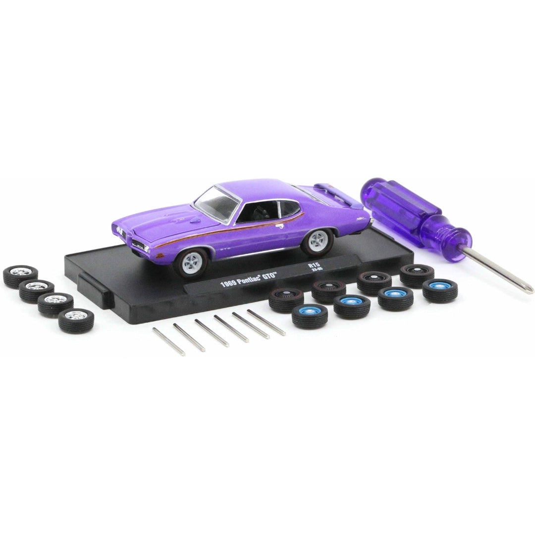 1969 Pontiac GTO - Purple (Auto-Wheels Release 15, O'Reilly Exclusive with wheel kit)