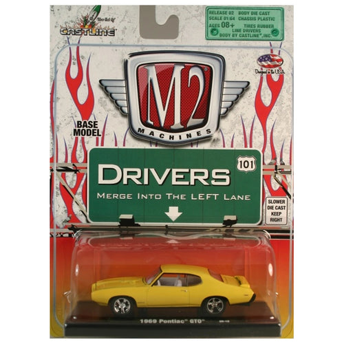 1969 Pontiac GTO - Yellow (Blister Card)