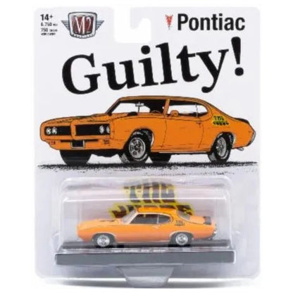 1969 Pontiac GTO Judge - Orange (Silver Chrome Rims, Black Interior)